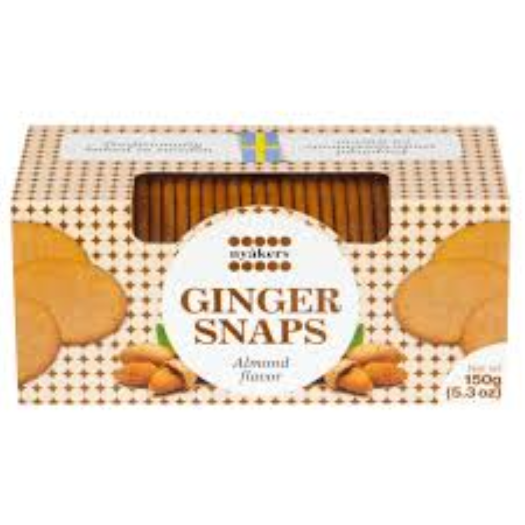 NYAKERS ALMOND SNAPS BOX 150G